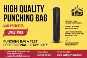 HIGH QUALITY PROFESSIONAL LEATHER PUNCHING BAG 4'ft