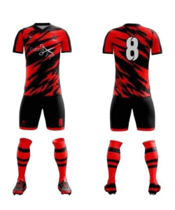 SOCCER JERSEY RED & BLACK