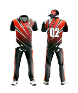 CUSTOM MADE CRICKET DRESS BLACK & RED