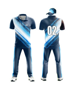 CUSTOM MADE CRICKET JERSEY DARK BLUE